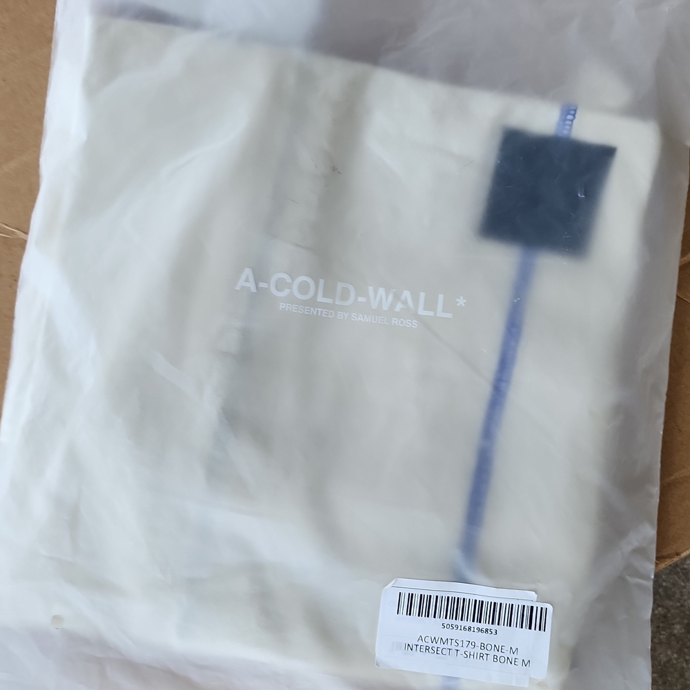 A-COLD-WALL* Cream Intersect T-Shirt - Picture 2 of 5